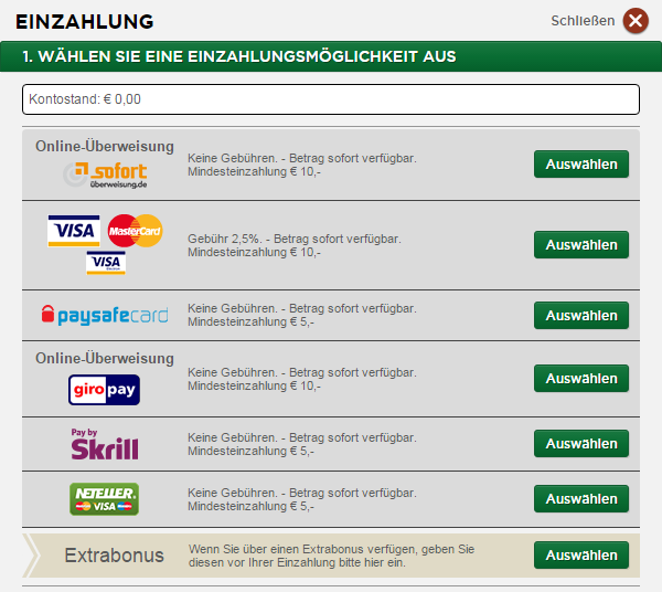 Online Casino Einzahlung Mit Paypal