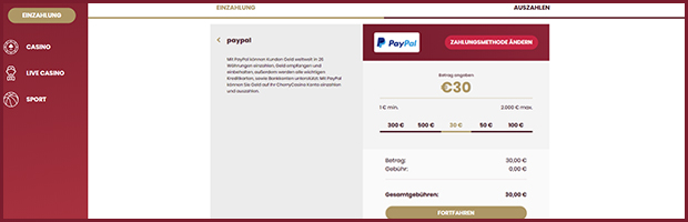 cherry paypal wettanbieter einzahlung mit paypal banner