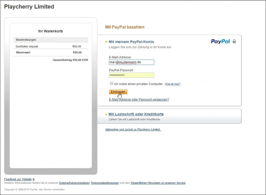 Online Online Casino Paypal Einzahlung Merkur Um Ein Echtes